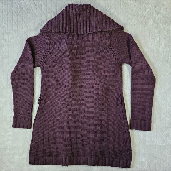 Vintage Saks Fifth Avenue Folio Mercerized Wool Chunky Knit Cardigan Womens S - Picture 4 of 7